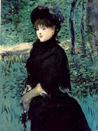 Edouard Manet La Promenade Madame Gamby oil painting picture